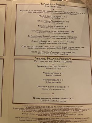 Menu photo 5 Antico Martini Venezia, VE
