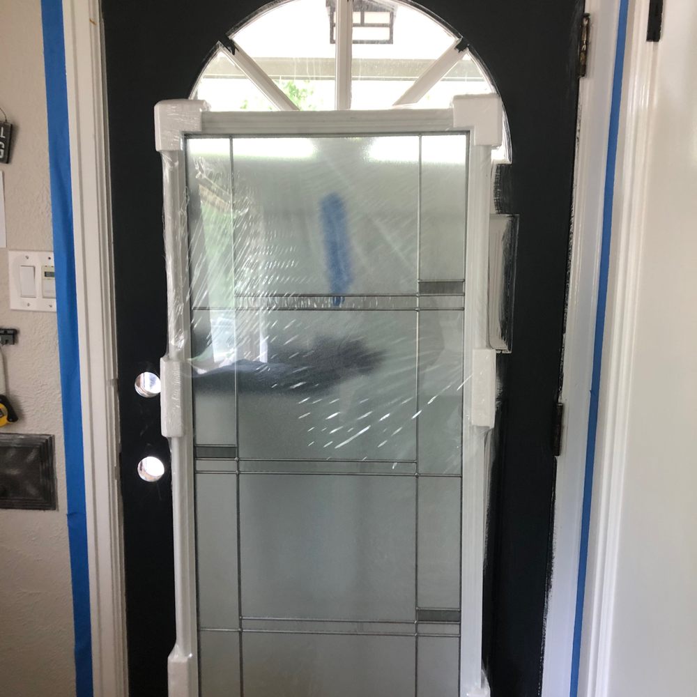 True Value Hardware - Front door project PROGRESS. The panel was too narrow & company I ordered it from didn't have a wider option...so I needed to get creative. - Hardware Stores Near Me - Denver, Colorado