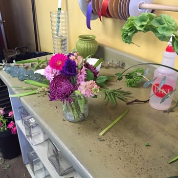 Candler Park Flower Mart - My smaller arrangement to stay within my budget of $35-40 including the vase. - Florists Near Me - Atlanta, Georgia