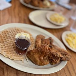 Roscoe's House of Chicken & Waffles - Waffle Homestyle #2 2 Sausage, Waffles, and 2 Eggs