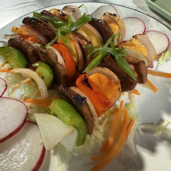 Viet Kitchen & Tea House - Kabob Pineapple & Pork Skewers (4) - Vietnamese Near Me - Sterling, Virginia Viet Kitchen & Tea House - Kabob Pineapple & Pork Skewers (4) - Vietnamese Near Me - Sterling, Virginia