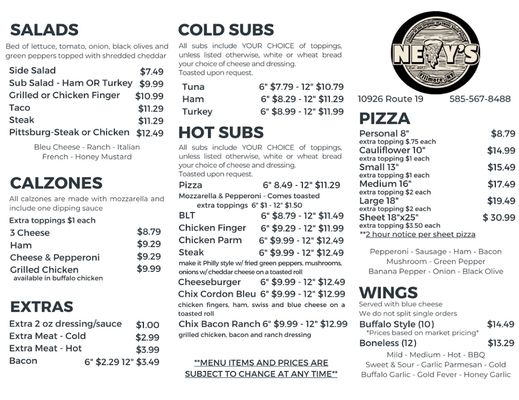 Menu photo 1 Nevy’s Grocery and Deli Fillmore, NY