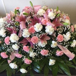 Wallace Flowers - PRETTY IN PINK CASKET SPRAY