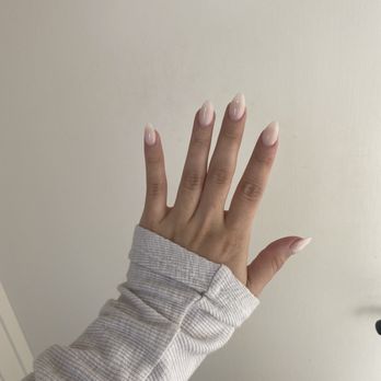Diva Nails Salon - Short nude almond dip with tips - Waxing Near Me - Santa Rosa, California Diva Nails Salon - Short nude almond dip with tips - Waxing Near Me - Santa Rosa, California