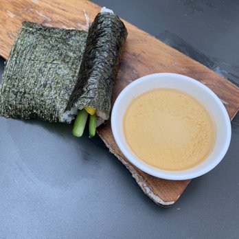Uchi Austin - Hamachi Hand roll - Sushi Bars Near Me - Austin, Texas Uchi Austin - Hamachi Hand roll - Sushi Bars Near Me - Austin, Texas