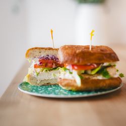 Southdown Coffee - Port Jefferson - Grilled chicken deluxe sandwich.