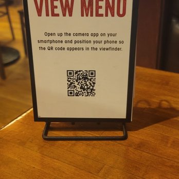 Giordano's - This is how they have the menu but if you don't know how to use a QR or don't have a QR phone they do have a little pamphlet size - Pizza Near Me - Schaumburg, Illinois