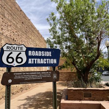 Standin' On A Corner - Route 66 sign - Gift Shops Near Me - Winslow, Arizona