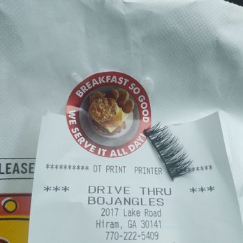 Bojangles - Fake eyelashes in the bag?? SMH - Fast Food Near Me - Hiram, Georgia