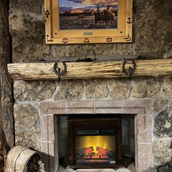 Old Corral Steakhouse - Fire place in the dining room