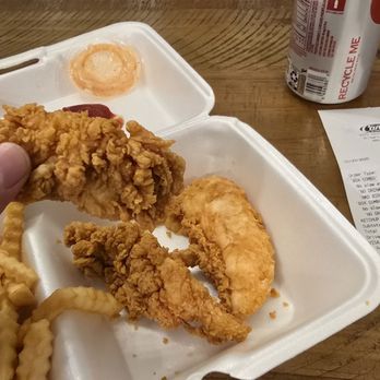 Raising Cane's Chicken Fingers - Lovely little chicken nuggets in this $11 three nugget "box combo" with 9 french fries and no slaw - Fast Food Near Me - Gilbert, Arizona