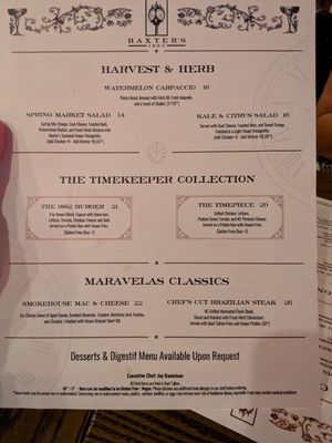 Menu photo 2 Baxter’s 1892 New Bern, NC