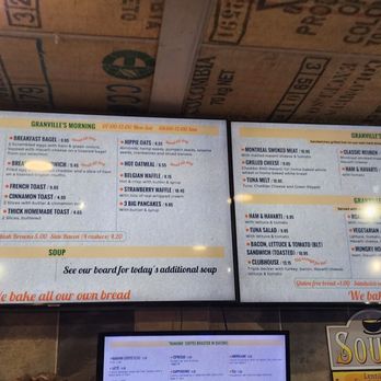 Granville's Coffee - Menu above counter - Coffee & Tea Near Me - Quesnel, British Columbia Granville's Coffee - Menu above counter - Coffee & Tea Near Me - Quesnel, British Columbia