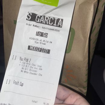Panera Bread - Receipt for order - Sandwiches Near Me - Henderson, Nevada