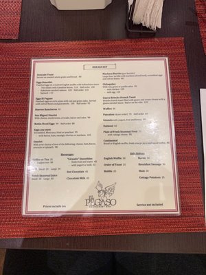 Menu photo 2 El Pegaso San Miguel de Allende, AGU
