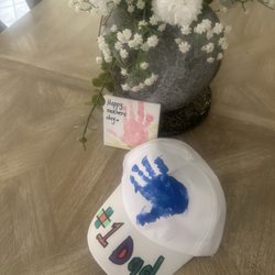 Little Thinkers Montessori Academy - Mother's Day and Fathers Day art from daycare