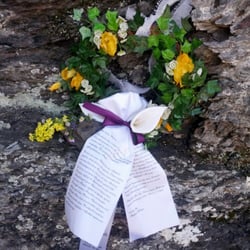 Reichenbachfall - Trauerstrauß an Dr. Watson #SherlockHolmes