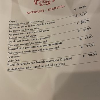 Da Raffaele - Menu - Seafood Near Me - Venezia, VE