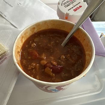 Wendy's - The small chili that I got even though it was not full. - Fast Food Near Me - Bronx, New York Wendy's - The small chili that I got even though it was not full. - Fast Food Near Me - Bronx, New York