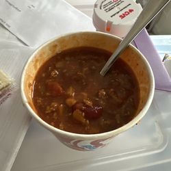 Wendy's - The small chili that I got even though it was not full.