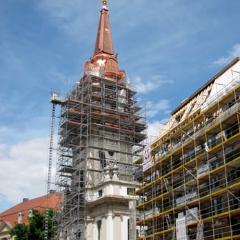 Parochialkirche - Die Berliner Parochialkirche im Juli 2016 mit der nagelneuen Kirchturmspitze am Richtfesttag!!! :) - Churches Near Me - Berlin, BE