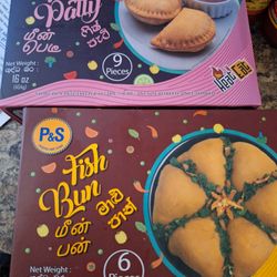Perera and Sons Fish Bun and Fish Patty boxes
