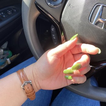 Avatar Nails & Spa - Thanks Amy! Love my green nails (dip powder) - Nail Salons Near Me - San Ramon, California
