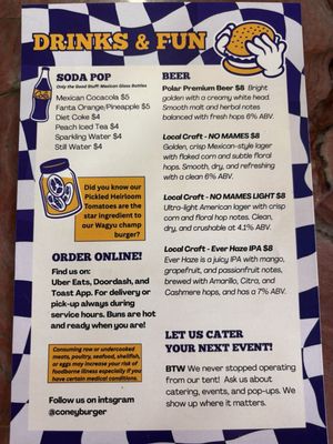 Menu photo 1 Coney Burger Miami, FL