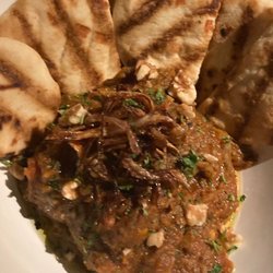 The Gaslight - Smoke eggplant with tomato & garlic & Pita Bread, 02.08.2023.