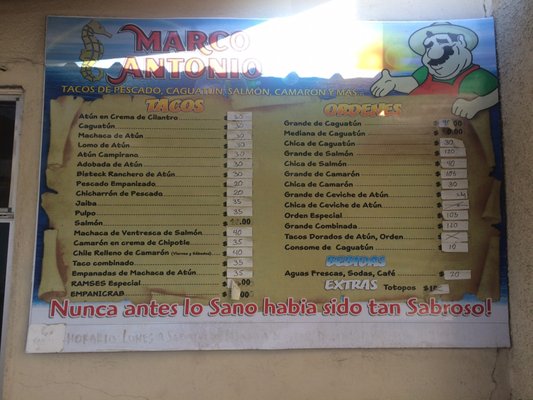 Menu photo 2 Tacos Marco Antonio Ensenada, BCN