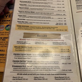 Texas Roadhouse - Menu - Barbeque Near Me - Oxford, Alabama