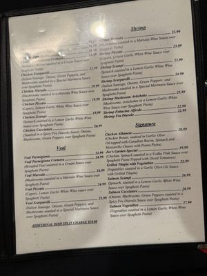 Menu photo 3 Portofino's Waco, TX