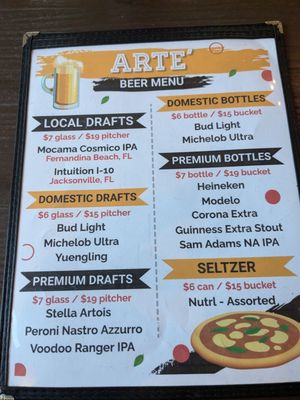 Menu photo 5 Arte Pizza Fernandina Beach, FL