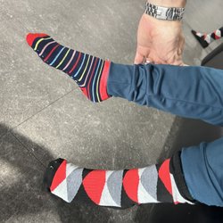 Sky Zone Trampoline Park - six-year-old w/ a size 1 kids wearing an adult size 10 1/2 to 12 foot. I spent 25 for my kid the jump and his feet hurt