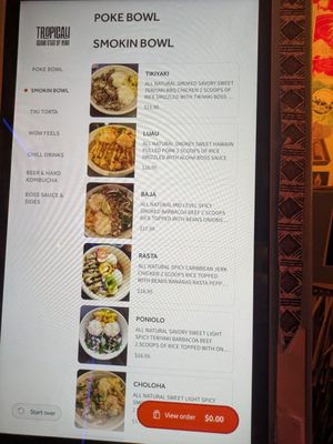 Menu photo 4 Tropicali Big Bear Lake, CA