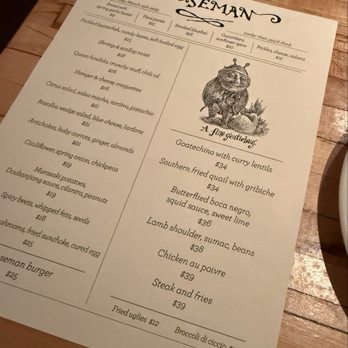 Houseman - Daily Menu - New American Near Me - New York, New York