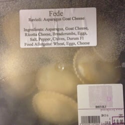 Fede Pasta - Yummy goat cheese. Mmm.