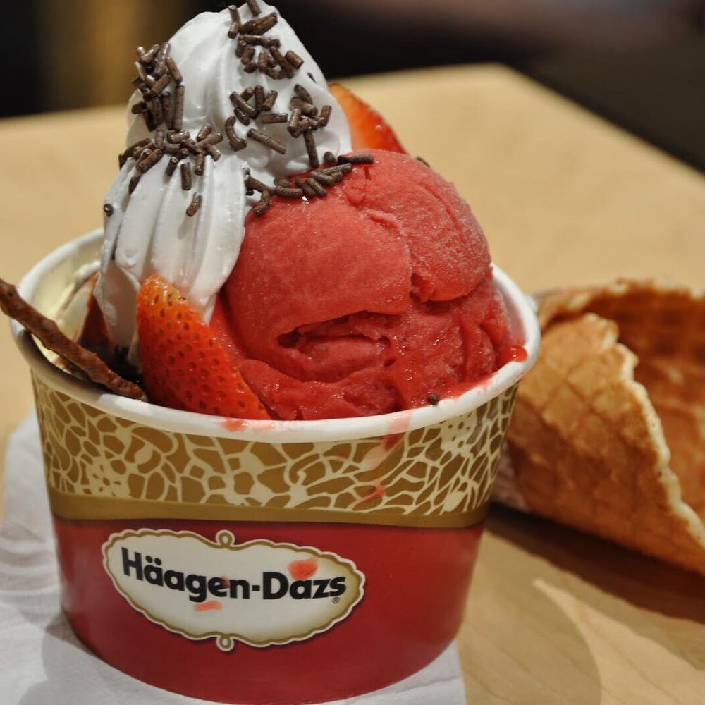 Hagen Daaz - a cup of ice cream and waffles - Ice Cream & Frozen Yogurt Near Me - Denver, Colorado