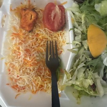Fresh Kabob - Chicken kabob eaten so fast this is what was left after arriving 7mins ago. - Mediterranean Near Me - Las Vegas, Nevada