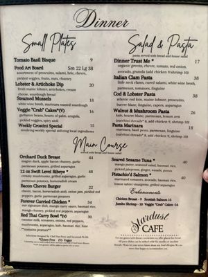 Menu photo 2 Stardust Cafe Lewisburg, WV