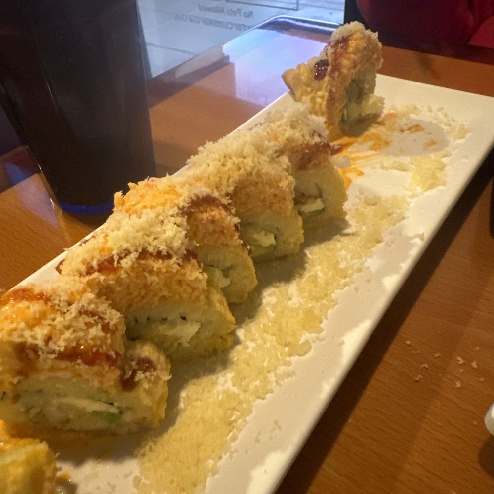 Amagi Sushi - Golden Tiger Roll - Sushi Bars Near Me - Riverside, California Amagi Sushi - Golden Tiger Roll - Sushi Bars Near Me - Riverside, California