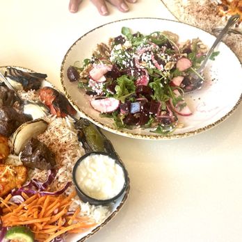 Aleppo's Kitchen - Our lunch spread - Mediterranean Near Me - Anaheim, California
