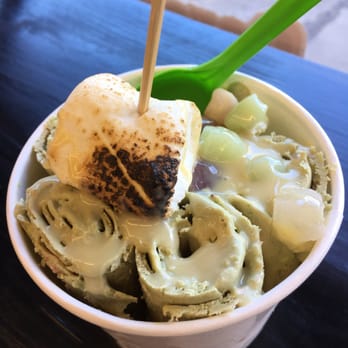 Minus Celsius Ice Cream - Matcha ice cream with mochi, condensed milk and TOASTED MARSHMALLOW!! The marshmallow is a must-do topping! - Ice Cream & Frozen Yogurt Near Me - New York, New York Minus Celsius Ice Cream - Matcha ice cream with mochi, condensed milk and TOASTED MARSHMALLOW!! The marshmallow is a must-do topping! - Ice Cream & Frozen Yogurt Near Me - New York, New York