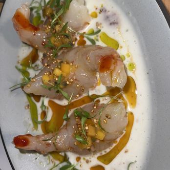CHIMBA - Shrimp tiradito - Latin American Near Me - Miami, Florida CHIMBA - Shrimp tiradito - Latin American Near Me - Miami, Florida