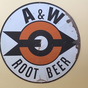 A&W - Cool logo on the back wall - Burgers Near Me - Berthoud, Colorado