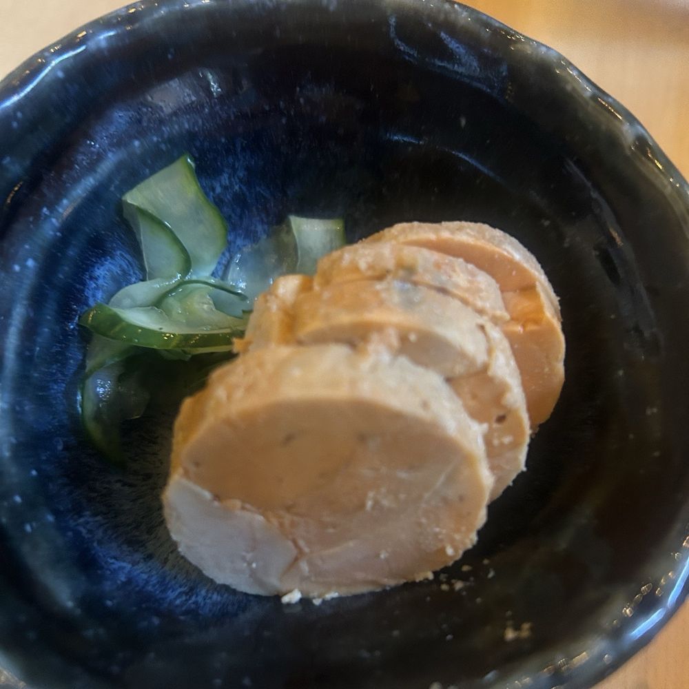 Sake Dining HASHIGO by Zakkushi - monkfish liver - Japanese Near Me - Vancouver, British Columbia Sake Dining HASHIGO by Zakkushi - monkfish liver - Japanese Near Me - Vancouver, British Columbia