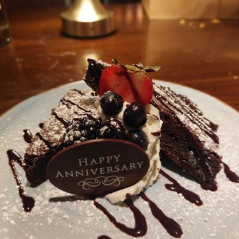 Orange Hill Restaurant & Events - Brownnies with chocolate syrup - Steakhouses Near Me - Orange, California