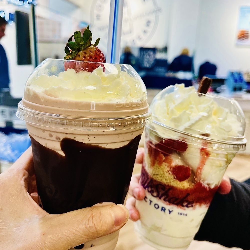 MilkShake Factory Cary - Amazing! Chocolate dipped strawberry shake & strawberry shortcake sundae - Desserts Near Me - Cary, North Carolina MilkShake Factory Cary - Amazing! Chocolate dipped strawberry shake & strawberry shortcake sundae - Desserts Near Me - Cary, North Carolina