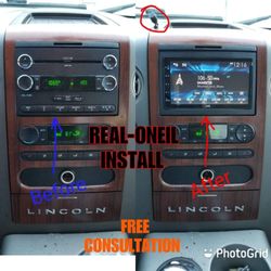 Real Oneil Install - Touch screen Radios with backup,  amplifier, door speakers, swc, tv's etc.
