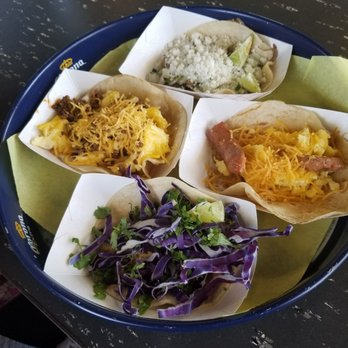 Rusty Taco - Baja shrimp was great!(the purple one). The others were also good. - Tex-Mex Near Me - Plano, Texas Rusty Taco - Baja shrimp was great!(the purple one). The others were also good. - Tex-Mex Near Me - Plano, Texas